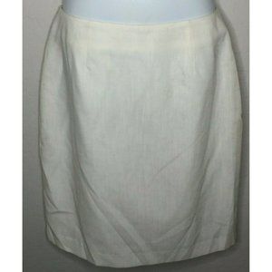 Christy Girl Womens Cream White Ivory Straight Pencil Skirt Office Church 10